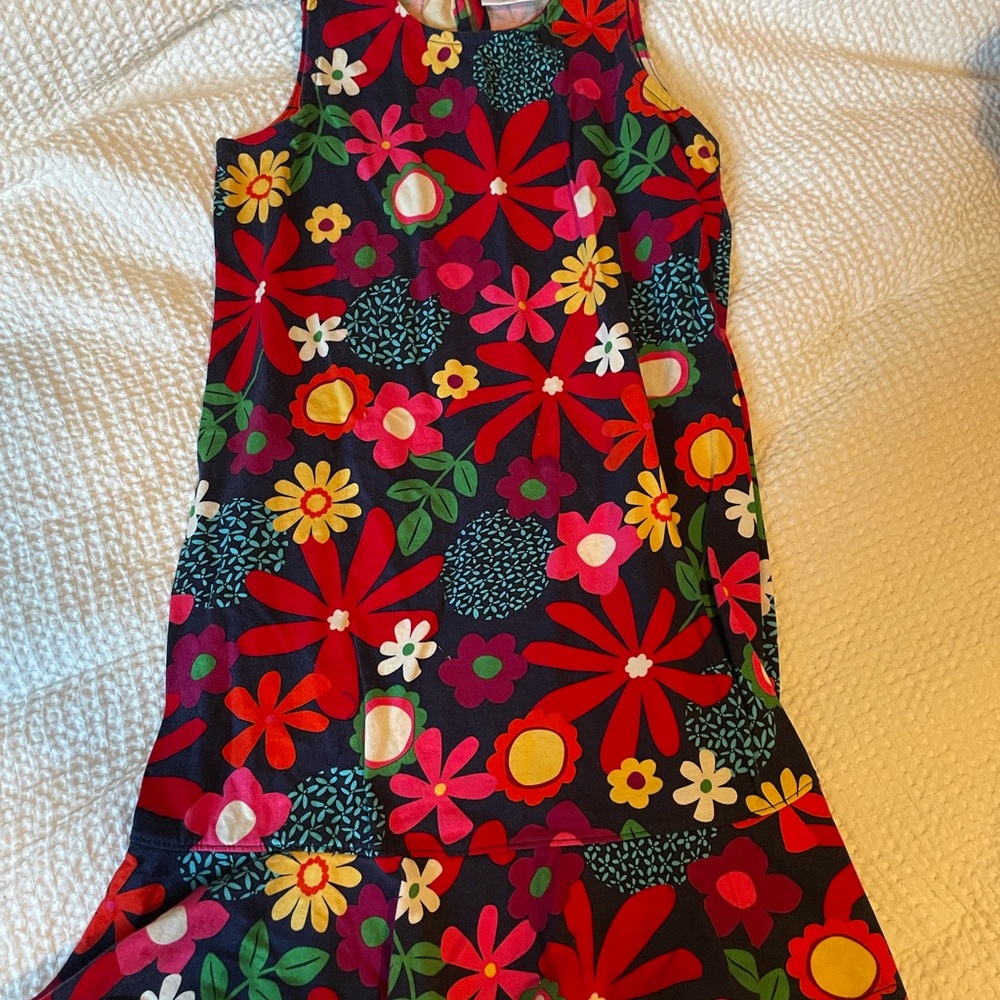 Hanna Andersson Kids Dress - Red, Green, Yellow Floral